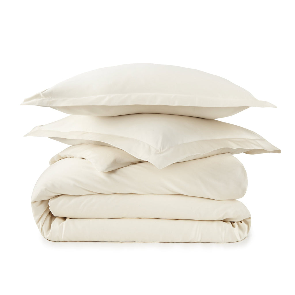 500 Thread Count Organic Cotton Sateen Duvet Cover Set