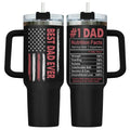 40 oz “Best Dad Ever” Stainless Steel Tumbler with Handle – 34HD
