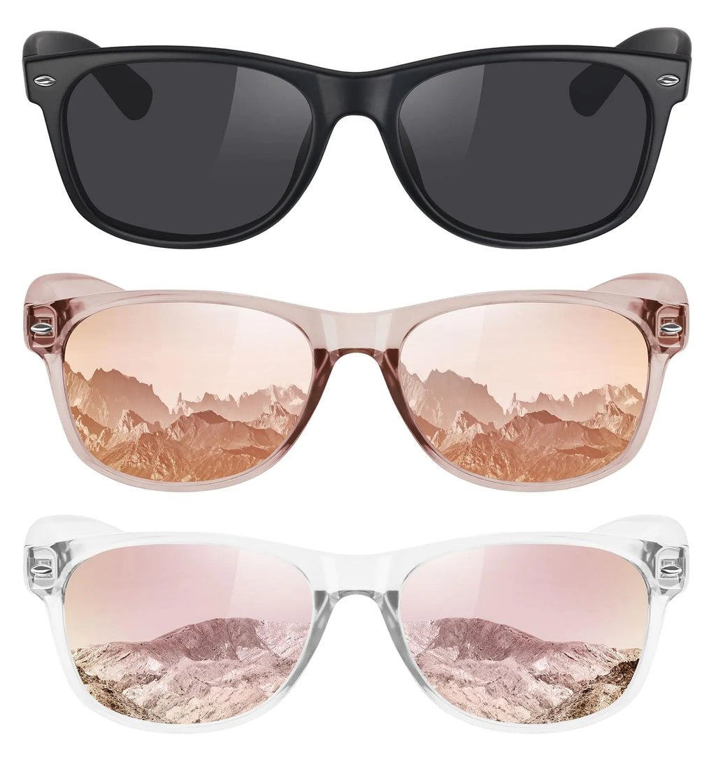 Classic Polarized Retro Sunglasses – 3-Pack