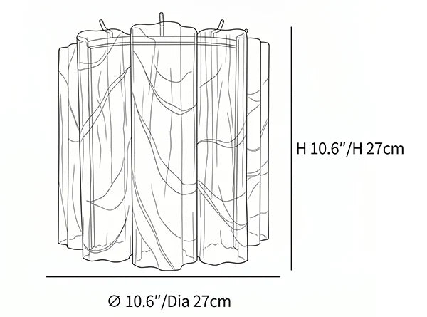 Murano Glass Tube Wall Sconce – Handcrafted Decorative Glass