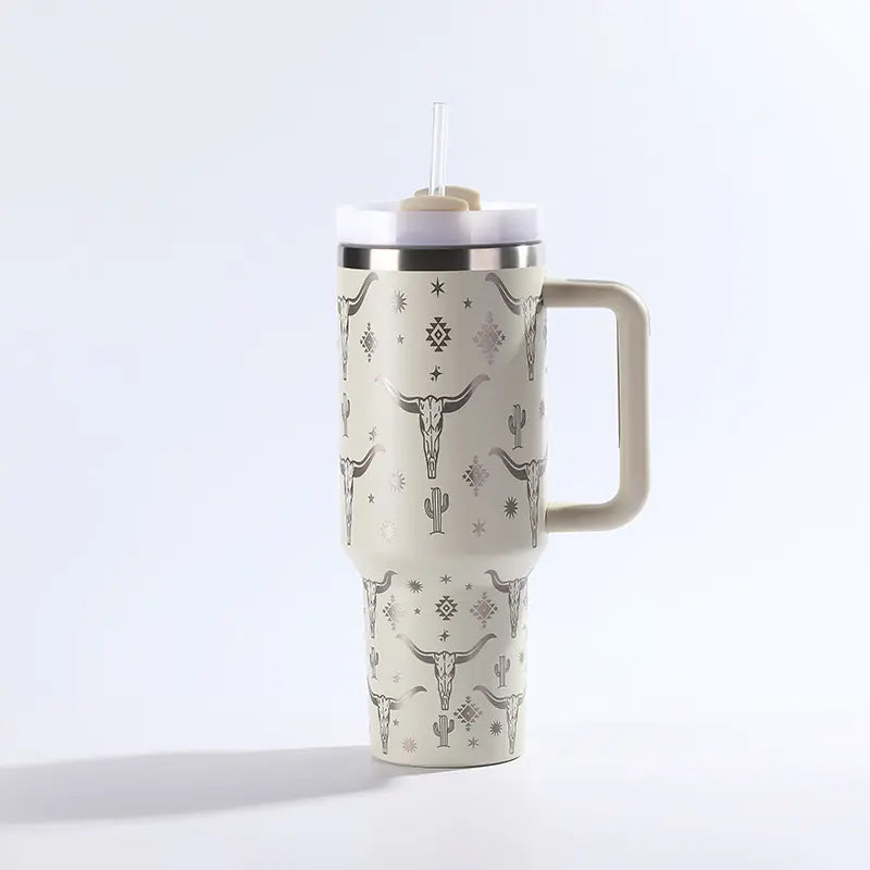 Stainless Steel Straw Tumbler