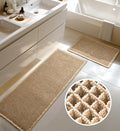 2-Piece Waffle Bath Mat Set – Furicher (20 × 47 & 16 × 24)