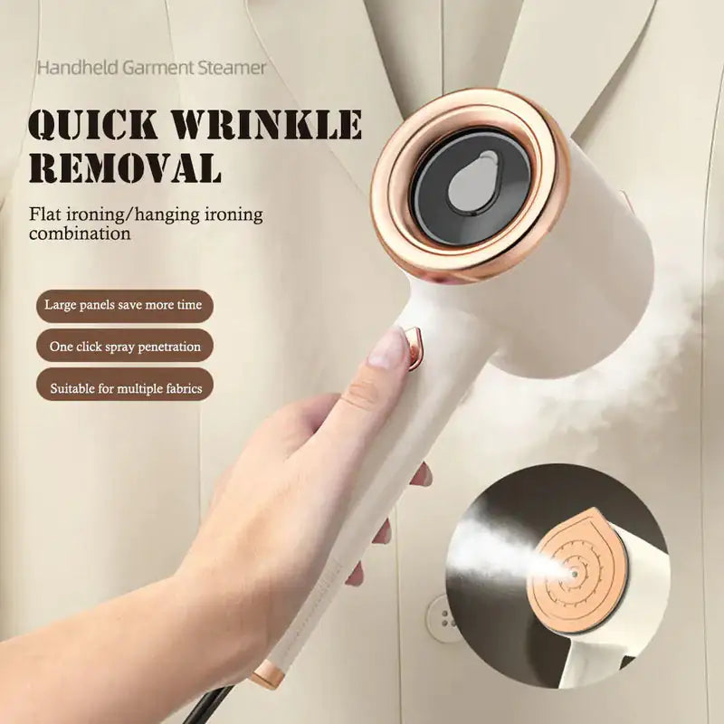 Portable Handheld Garment Steamer – Travel Fabric Steam Iron (US Plug)