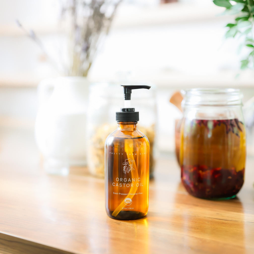 Organic Cold-Pressed Castor Oil – 8 oz or 16 oz