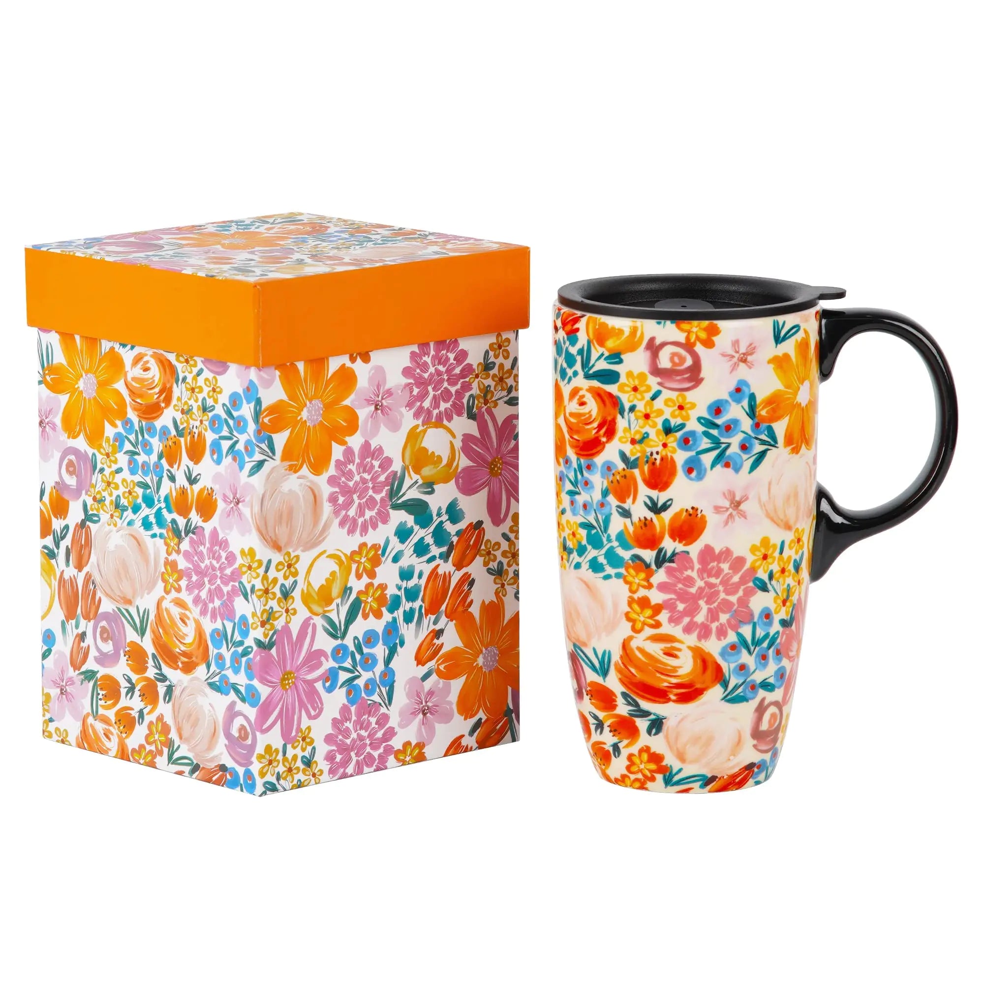 Ceramic Coffee Mug with Lid – Topadorn (17 oz)