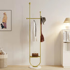 Freestanding Metal Valet Stand with Accessory Tray – Color Options