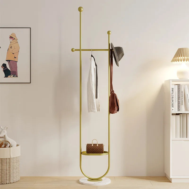 Freestanding Metal Valet Stand with Accessory Tray – Color Options
