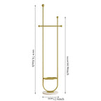 Freestanding Metal Valet Stand with Accessory Tray – Color Options