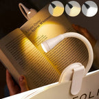 Rechargeable Mini Clip-On LED Book Light – Black or White