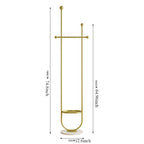 Freestanding Metal Valet Stand with Accessory Tray – Color Options