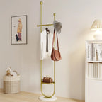 Freestanding Metal Valet Stand with Accessory Tray – Color Options