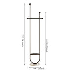 Freestanding Metal Valet Stand with Accessory Tray – Color Options