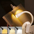 Rechargeable Mini Clip-On LED Book Light – Black or White