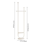 Freestanding Metal Valet Stand with Accessory Tray – Color Options