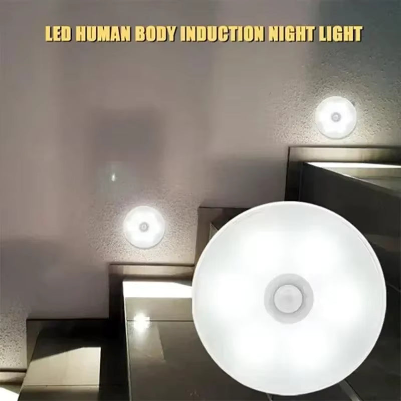 4-Pack Rechargeable Motion Sensor LED Night Lights – Warm or White