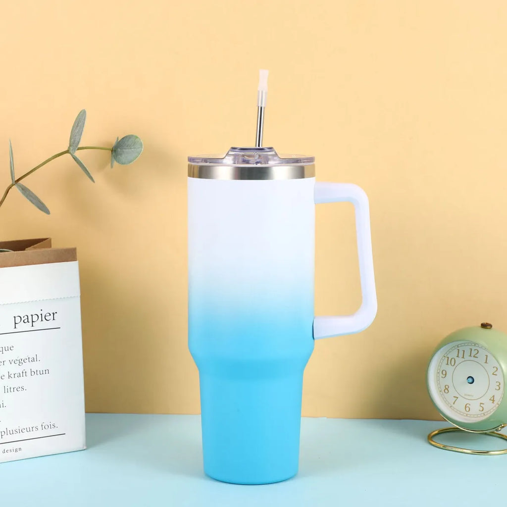 Stainless Steel Vacuum Insulated Tumbler with Lid & Straw