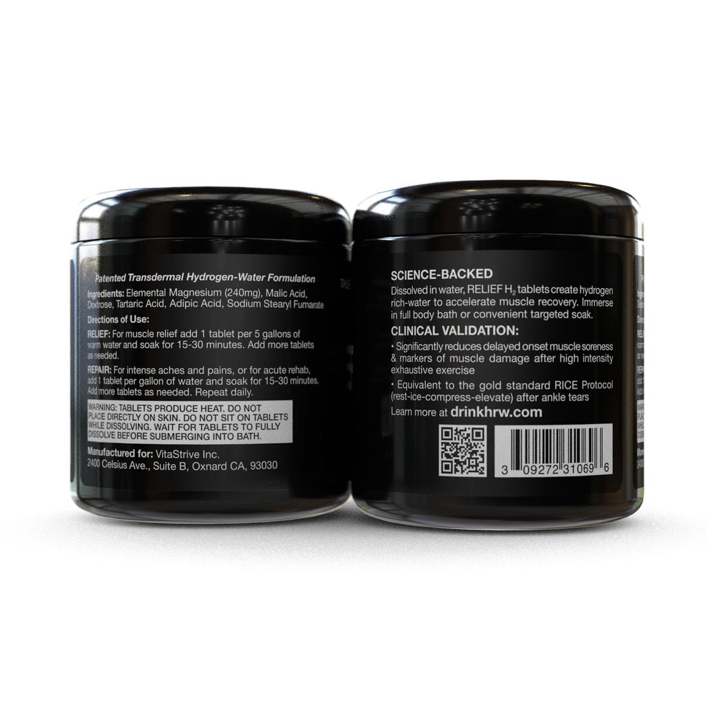 Hydrogen Bath Soak Tablets – 60 or 180 Count