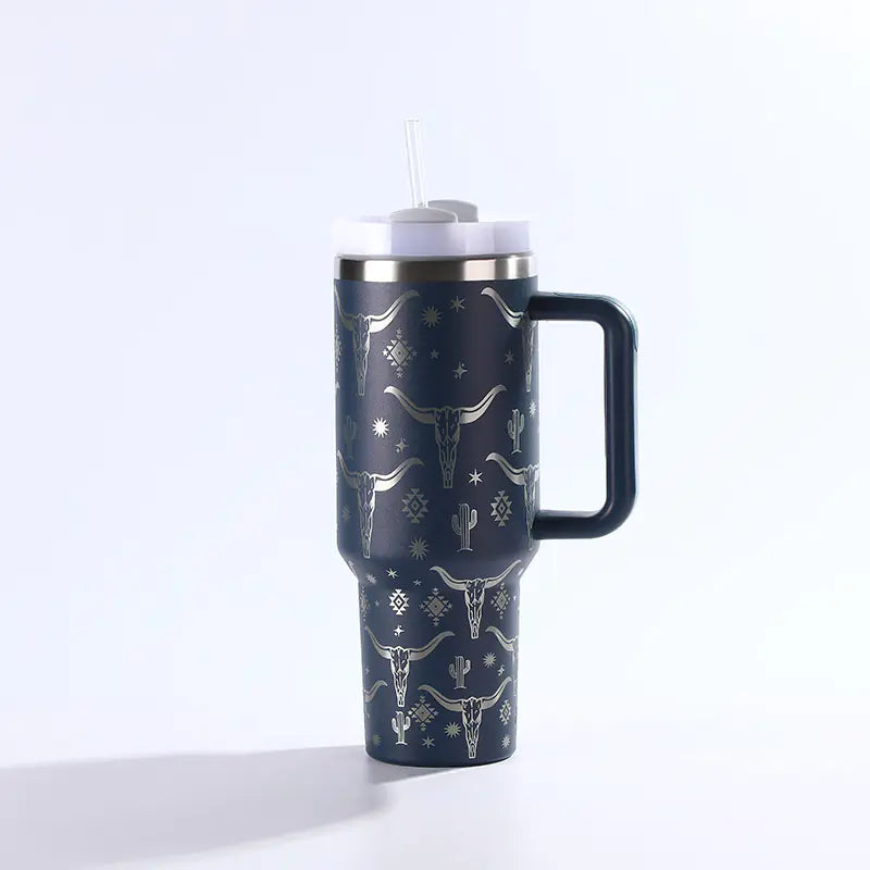 Stainless Steel Straw Tumbler