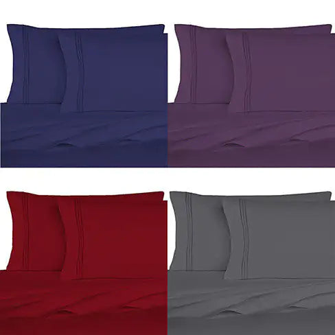 6-Piece Microfiber Bed Sheet Set – The Good Living