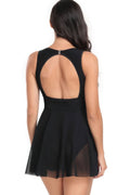 Color-Block Ruffle Swimsuit