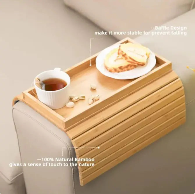 Foldable Sofa Arm Storage Tray