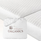 Organic Cotton Quilted Mattress Pad – Absorbent, Non-Waterproof Protection