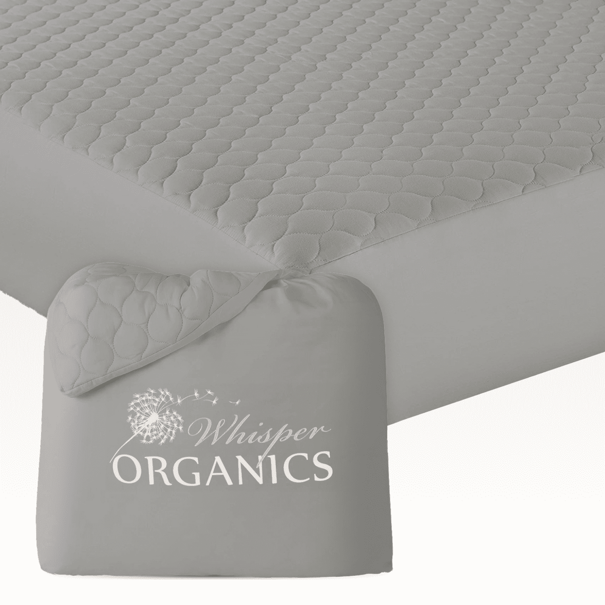 Organic Cotton Quilted Mattress Pad – Absorbent, Non-Waterproof Protection