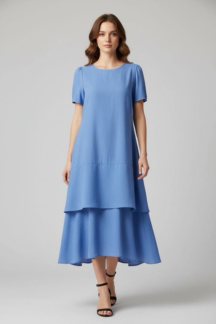 Women’s Relaxed Patchwork Maxi Dress