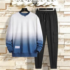 Long-Sleeved Trousers Round Neck Men's Sweater