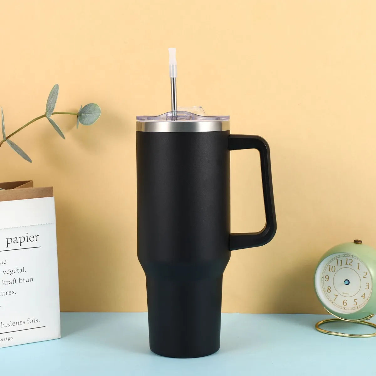 Stainless Steel Vacuum Insulated Tumbler with Lid & Straw
