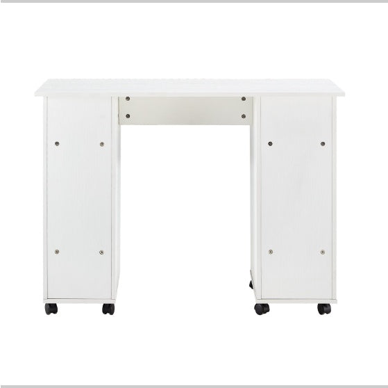 Home Office Computer Desk with Drawers – Nail Art Table (White)