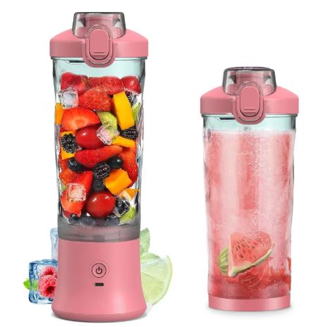 600ml Portable Mini Blender – USB Rechargeable Personal Juicer