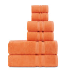 6-Piece Turkish Cotton Towel Set – Cotton Fine (Malibu Peach)