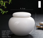 Ceramic Tea Storage Canister – Modern Airtight Tea Jar