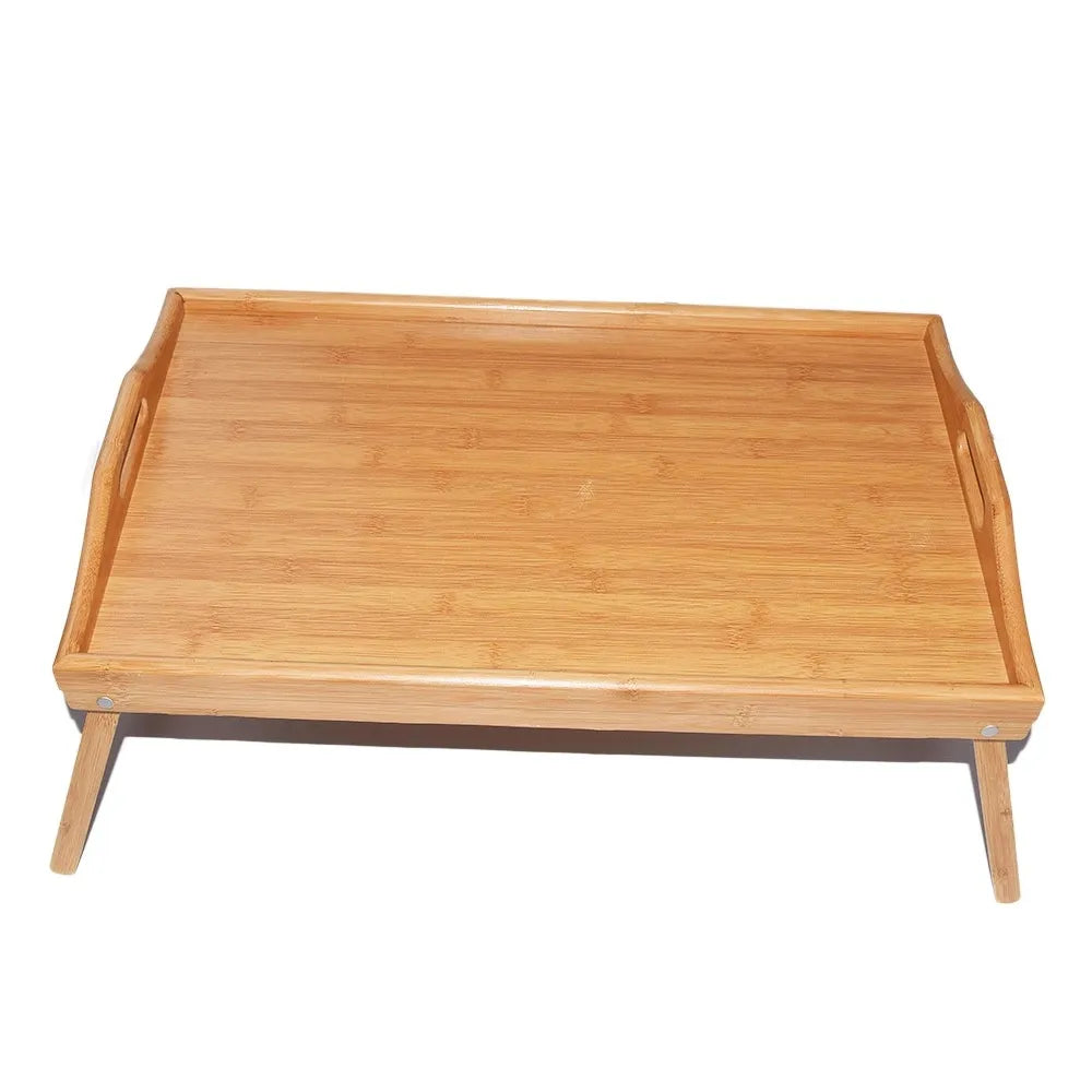 Bamboo Serving Tray with Handles – Heitcup