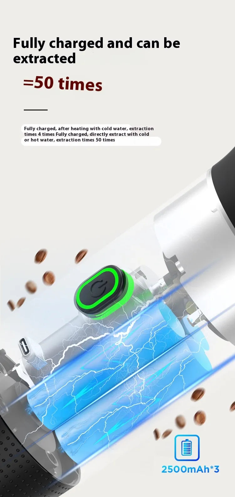 Portable Wireless Coffee Maker – Rechargeable Travel Brewer