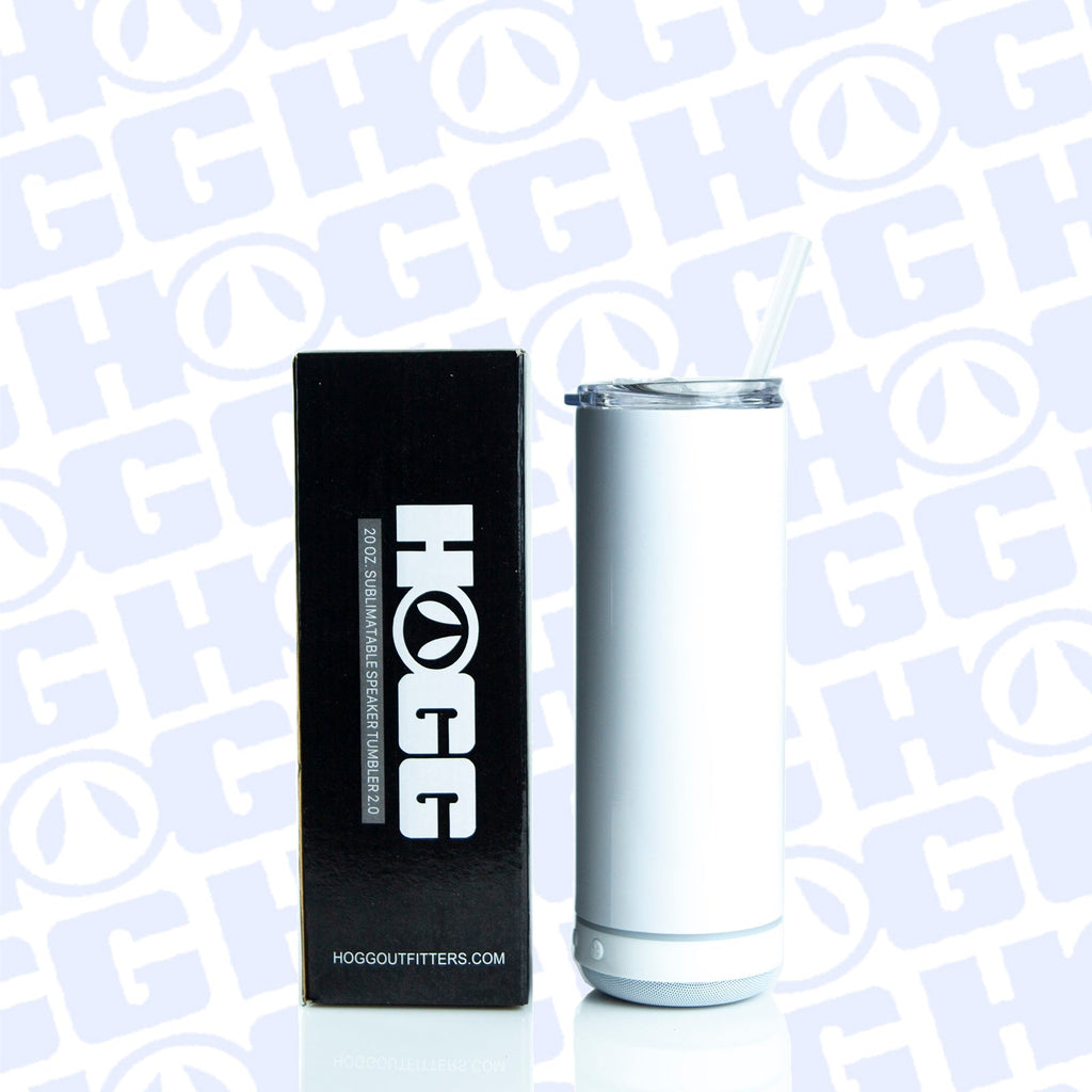 20 oz Wireless Speaker Tumbler – White