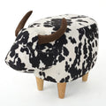 Cow-Shaped Accent Ottoman Footstool – Color options