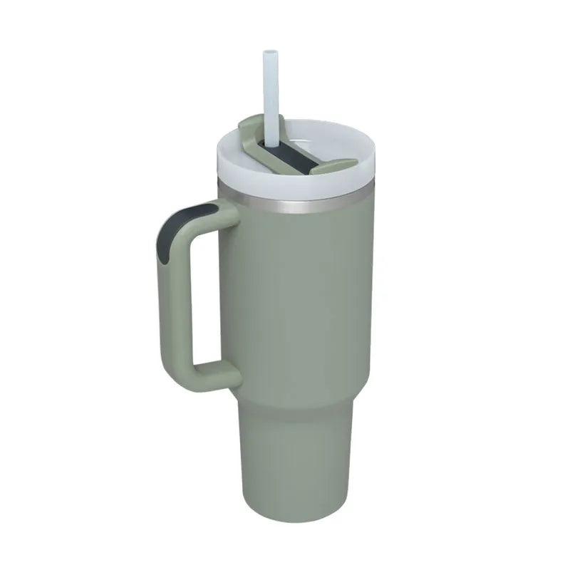 40 oz Stainless Steel Spill-Proof Insulated Tumbler with Straw
