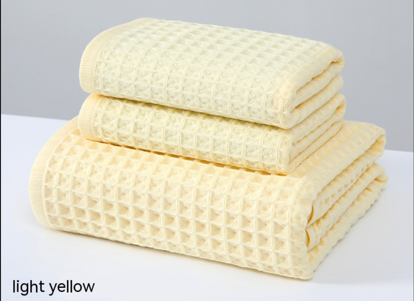 Waffle Cotton Bath Towel