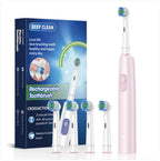 Rotating Round Head Electric Toothbrush (Rechargeable)