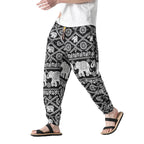 Men’s Retro Cotton Drawstring Pants