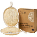 Natural Loofah Bath Sponge Set – Chill Ah (2-Pack)