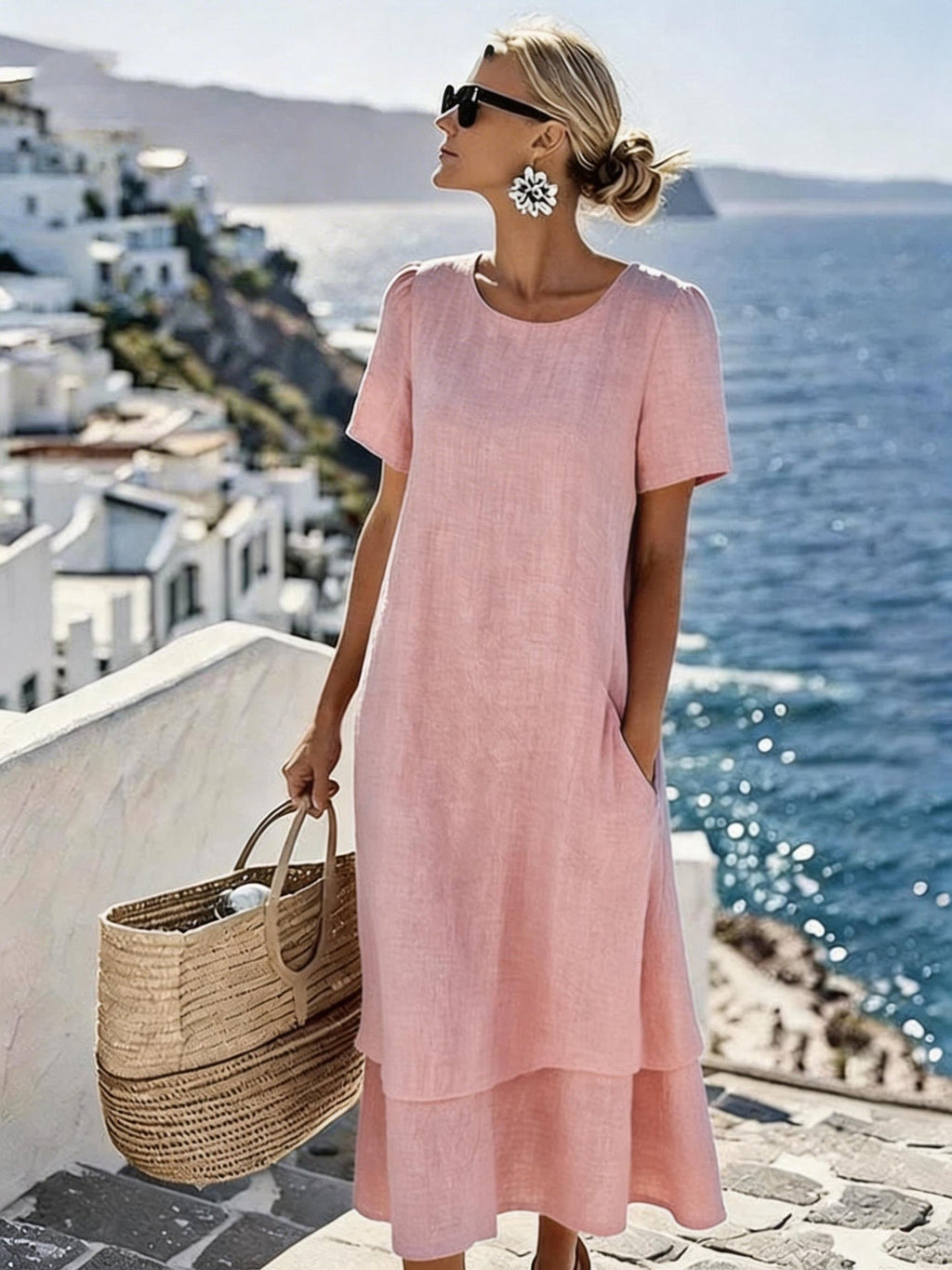 Women’s Relaxed Patchwork Maxi Dress