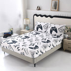 3-Piece Gamer Full Size Sheet Set – Sdiii (Blue/White)