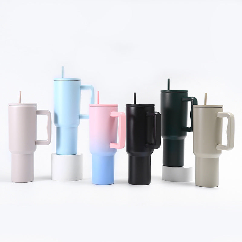 40 oz Stainless Steel Insulated Travel Tumbler with Straw