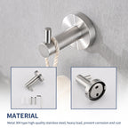 4-Piece Brushed Nickel Bathroom Hardware Set