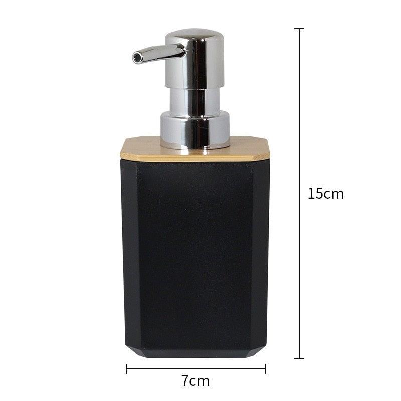 Bamboo-Accent Bathroom Accessory Set