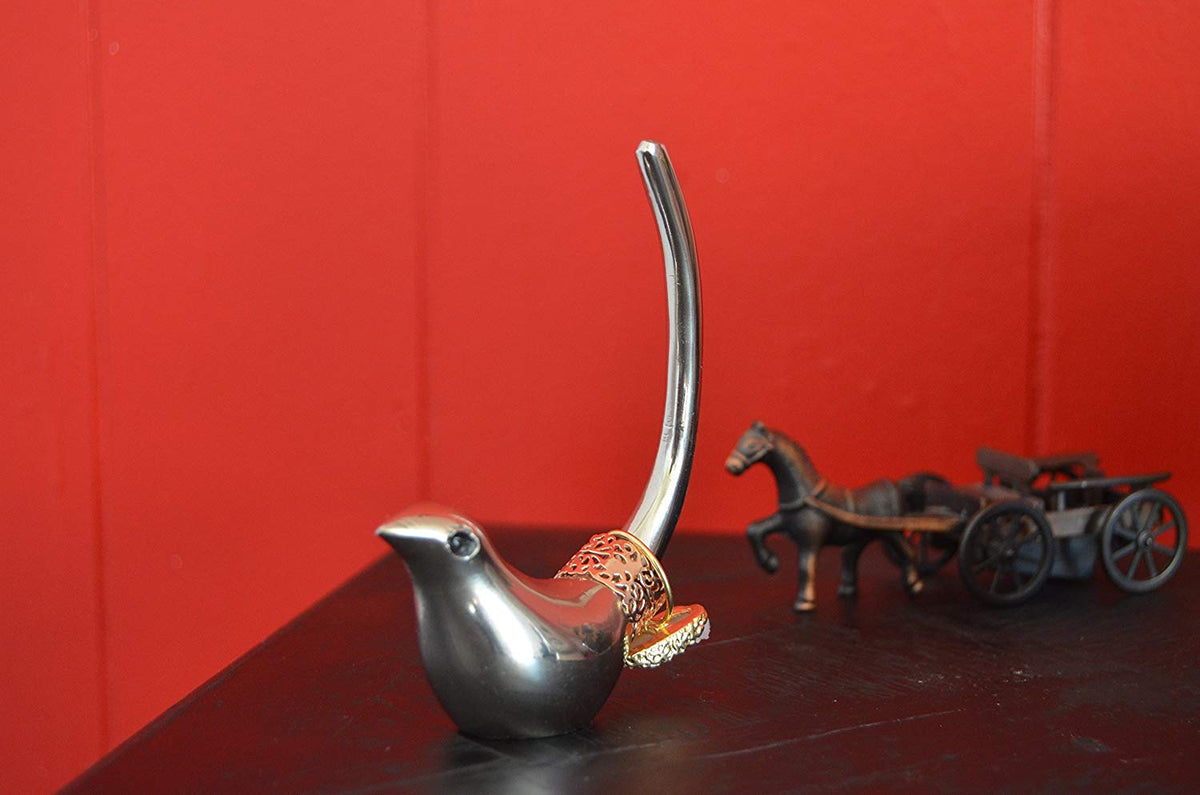 Silver Bird Ring Holder – Jewelry Organizer
