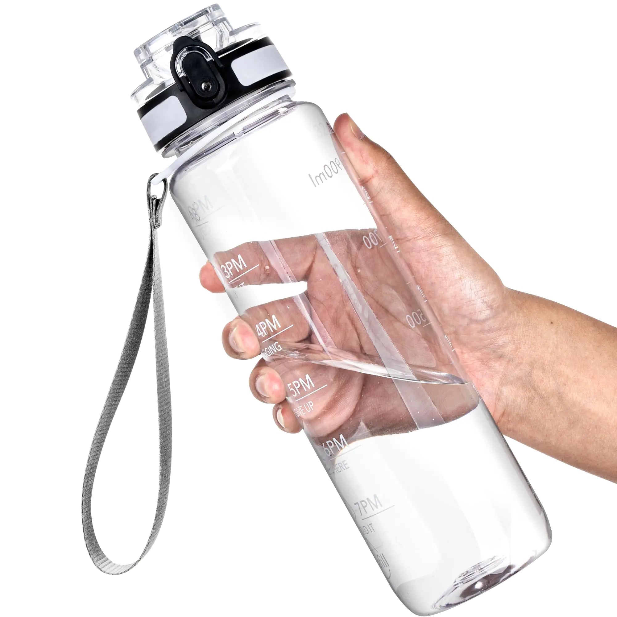 32 oz Motivational Water Bottle with Time Marker – Oldley (Tritan Sports Bottle)